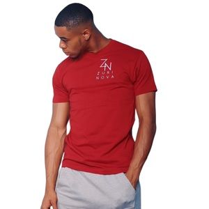 Zuri Nova Red Short Sleeve Unisex Tee Size Large